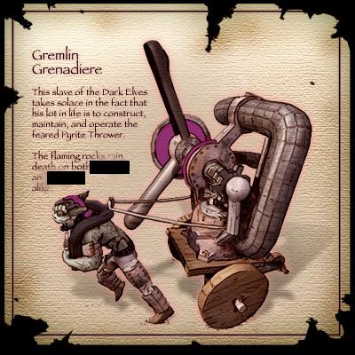 Gremlin Grenadier parchment concept art